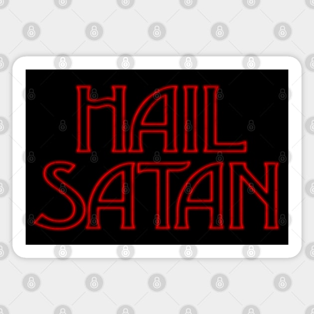 Hail Satan Sticker by DankFutura